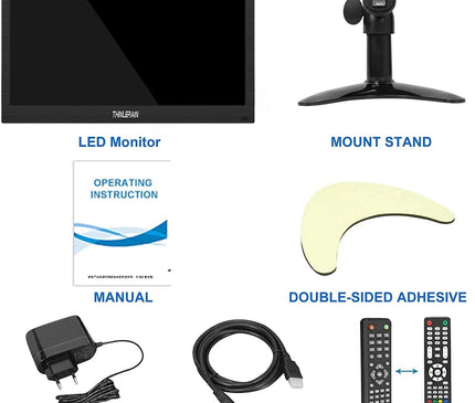 AlarmsysteemExpert.nl AlarmsysteemExpert.nl TFT 13" Full HD monitor incl. montagebeugel voor aan wand of bureau