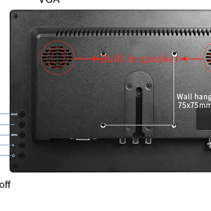 Alarm SystemExpert.nl Alarm SystemExpert.nl TFT 13" Full HD monitor incl. mounting bracket for wall or desk DEMO MODEL