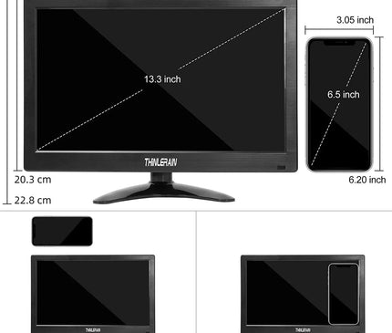 AlarmsysteemExpert.nl AlarmsysteemExpert.nl TFT 13" Full HD monitor incl. montagebeugel voor aan wand of bureau
