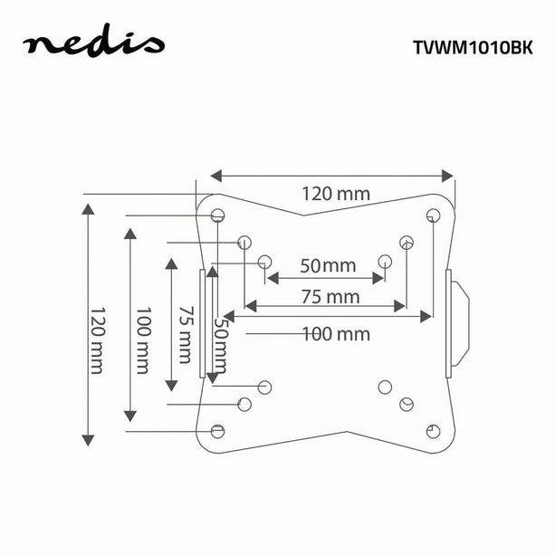 Alarm SystemExpert.nl Alarm SystemExpert.nl TV Wall Bracket, fixed 13-27", max. 30Kg. Small wall clearance 20mm
