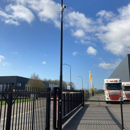 Alarm SystemExpert.co.uk Mât à caméra rajeuni avec ancre basculante et trappe d'inspection, 6 mètres