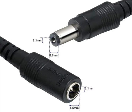 AlarmsystemExpert.nl AlarmsystemExpert.nl Verlängerungskabel für 12-Volt-Stromversorgung, 5 m