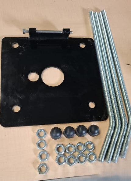 Alarm SystemExpert.co.uk Kit d'ancrage pour mât de caméra plaque de base carrée