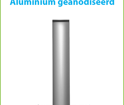 AlarmsysteemExpert.nl Cameramast 2 meter Ø 90mm met RVS muurbeugels