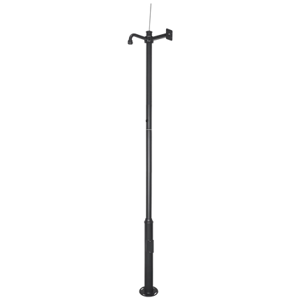 Alarm SystemExpert.co.uk Camera mast 4.5m Dark gray, Galvanized steel, Lightning arrestor