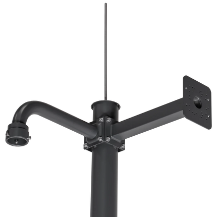 Alarm SystemExpert.co.uk Camera mast 4.5m Dark gray, Galvanized steel, Lightning arrestor