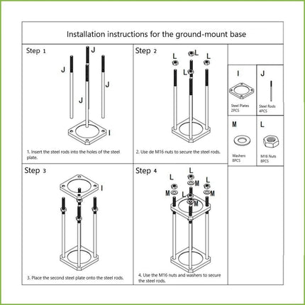 Alarm SystemExpert.co.uk Camera mast 4.5m Dark gray, Galvanized steel, Lightning arrestor