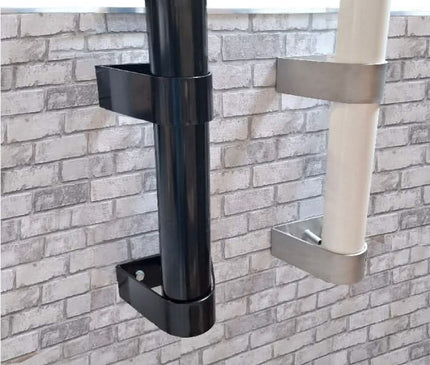 Alarm SystemExpert.nl Alarm SystemExpert.nl Mât de caméra 4 mètres Ø 90mm avec supports muraux en acier inoxydable