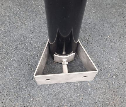 Alarm SystemExpert.nl Alarm SystemExpert.nl Mât de caméra 4 mètres Ø 90mm avec supports muraux en acier inoxydable