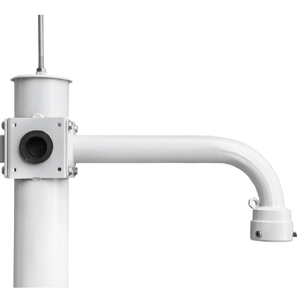 AlarmsysteemExpert.nl Cameramast 4.5m Wit, Gegalvaniseerd staal, Bliksemafleider