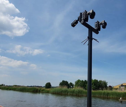 Alarm SystemExpert.nl Alarm SystemExpert.nl Camera mast T-piece 90mm color white Ral9010