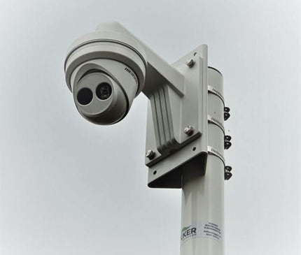 Alarm SystemExpert.nl Alarm SystemExpert.nl Mât de caméra mobile aluminium 3 mètres Ø 90mm avec cadre de tuiles