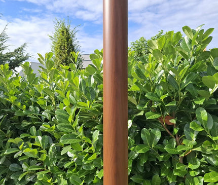 Alarm SystemExpert.co.uk Structure en bois foncé mât à caméra avec ancre basculante 4 mètres