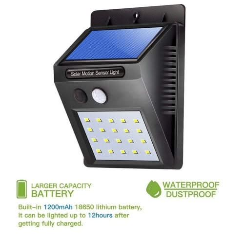 AlarmsysteemExpert.nl Klein model LED schriklamp voor buiten met sensor (draadloos)