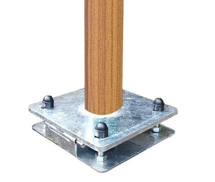 Alarm SystemExpert.co.uk Structure en bois léger mât à caméra avec ancre basculante 4 mètres