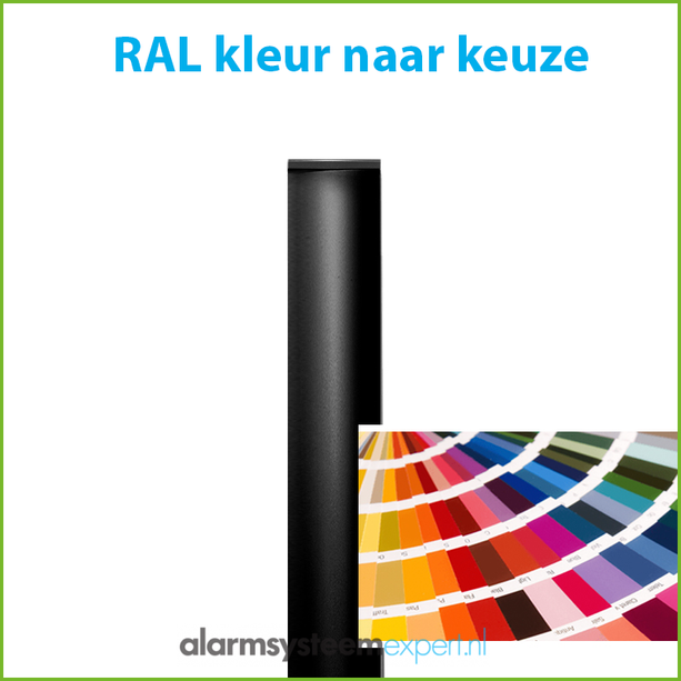 AlarmsysteemExpert.nl Ronde cameramast met kantelanker 3 meter Ø 90mm