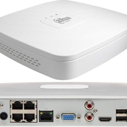 Dahua Black kit 2x Dome 8MP + Recorder & Cabling