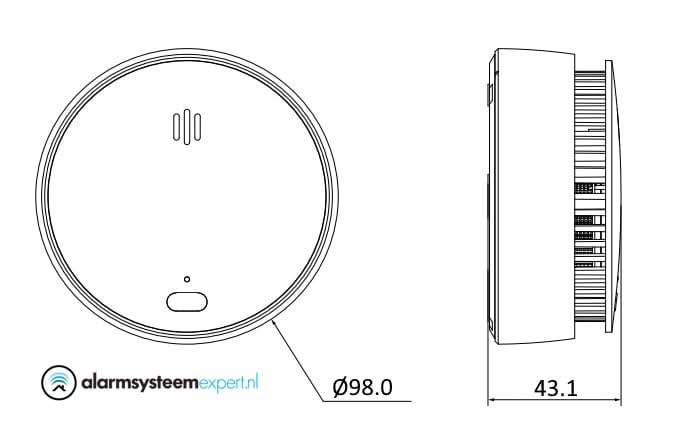 Dahua Dahua DHI-HY-SA21A-W2(868) Wireless Smoke Detector