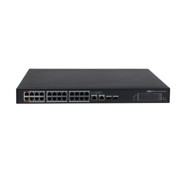 Dahua Dahua PFS3228-24GT-360 24x PoE Gigabit Switch 360W 2x SFP und 2x RJ45 Uplink