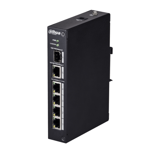 Dahua DH-PFS3106-4ET-60, 4xPoE ports, 1x Uplink 1x SFP port Gigabit