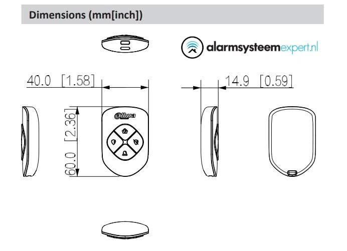 Dahua Dahua DHI-ARA24-W2(868) Wireless Keyfob