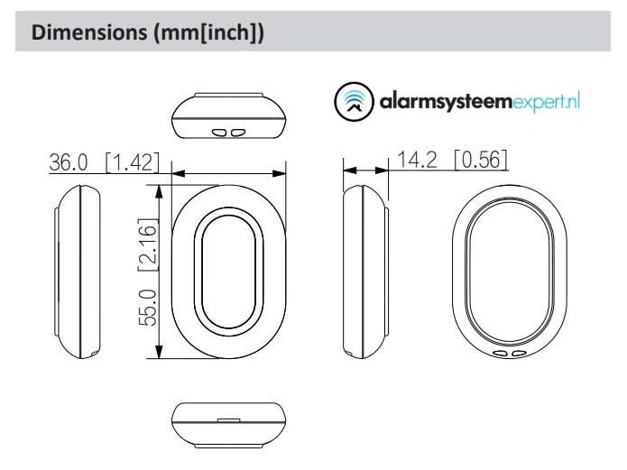 Dahua Dahua DHI-ARD821-W2(868) Wireless Panic Button