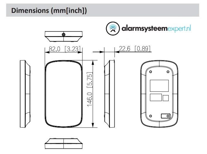 Dahua Dahua DHI-ARK30T-W2, Wireless Keypad with Card Reader