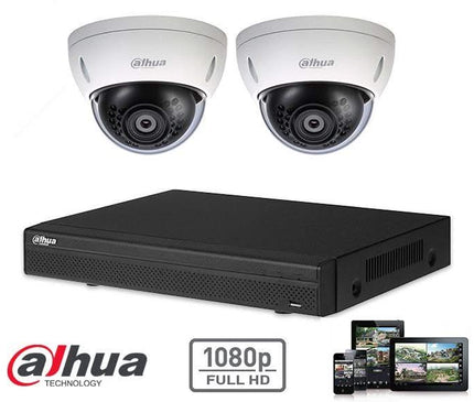 Dahua Dahua Full HD-CVI Kit 2x Dome 2 Megapixel Kamera Sicherheitsset