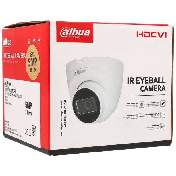 Dahua Dahua HAC-HDW1500TRQ-S2, 5MP 2.8mm, HD-CVI, Eyeball, 25m IR, coaxial