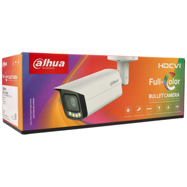Dahua Dahua HAC-HFW1239TU-Z-A-LED-S2, 2MP HD-CVI Full-Color Bullet 2.7 - 13.5mm motor zoom lens