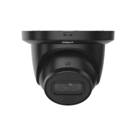 Dahua IPC-HDW2441TM-S 4MP IR WizSense Turret IR-LEDs, SD-Steckplatz, PoE, integriertes Mikrofon. Schwarz