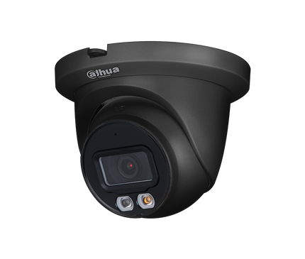 Dahua Dahua IPC-HDW2449TM-S-IL 4Mp 2.8mm H.265 Smart Dual Light Full Color, PoE  Black