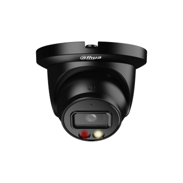 Dahua Dahua IPC-HDW2449TM-S-IL 4Mp 2.8mm H.265 Smart Dual Light Full Color, PoE  Black