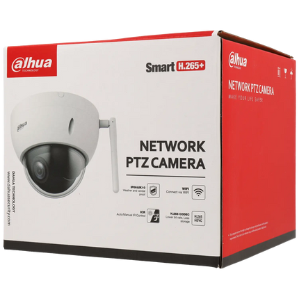 Dahua Dahua IPC-SD22404DB-GNY-W, 4 Megapixel Mini PTZ PoE Dome WiFi
