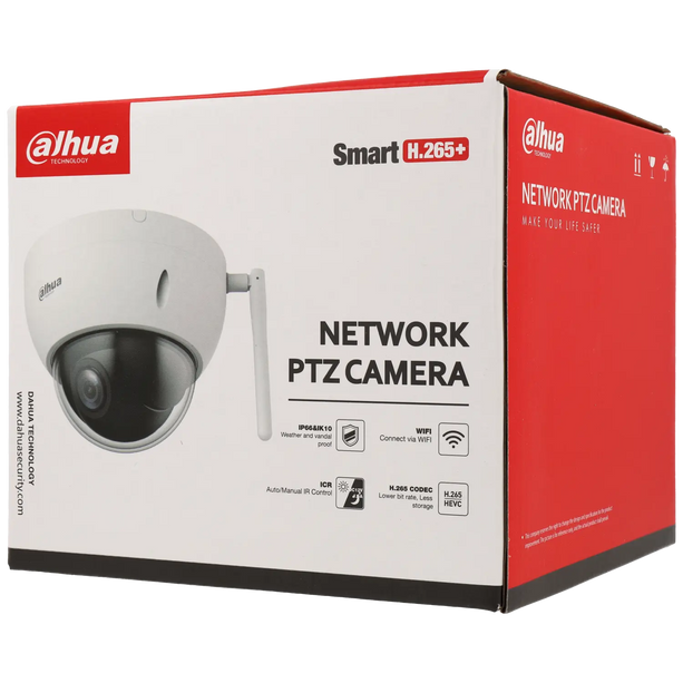Dahua Dahua IPC-SD22404DB-GNY-W, 4 Megapixel Mini PTZ PoE Dome WiFi