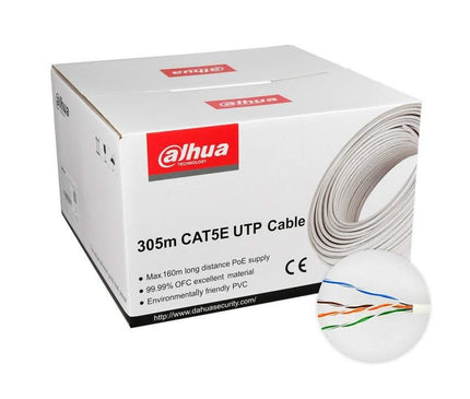 Dahua Dahua Câble réseau CAT5E UTP 305 mtr, 100% cuivre, conducteurs solides