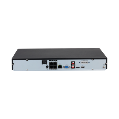 Dahua Dahua NVR4204-P-EI, 4x PoE, 2x SATA, Zonder Opslag,  max. 4 IP camera's Zwart