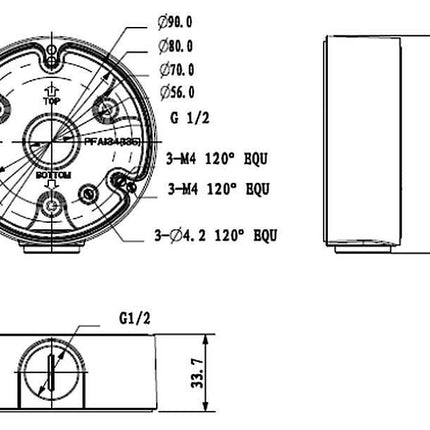 Dahua Dahua PFA135 Montagebox für Außenanwendungen