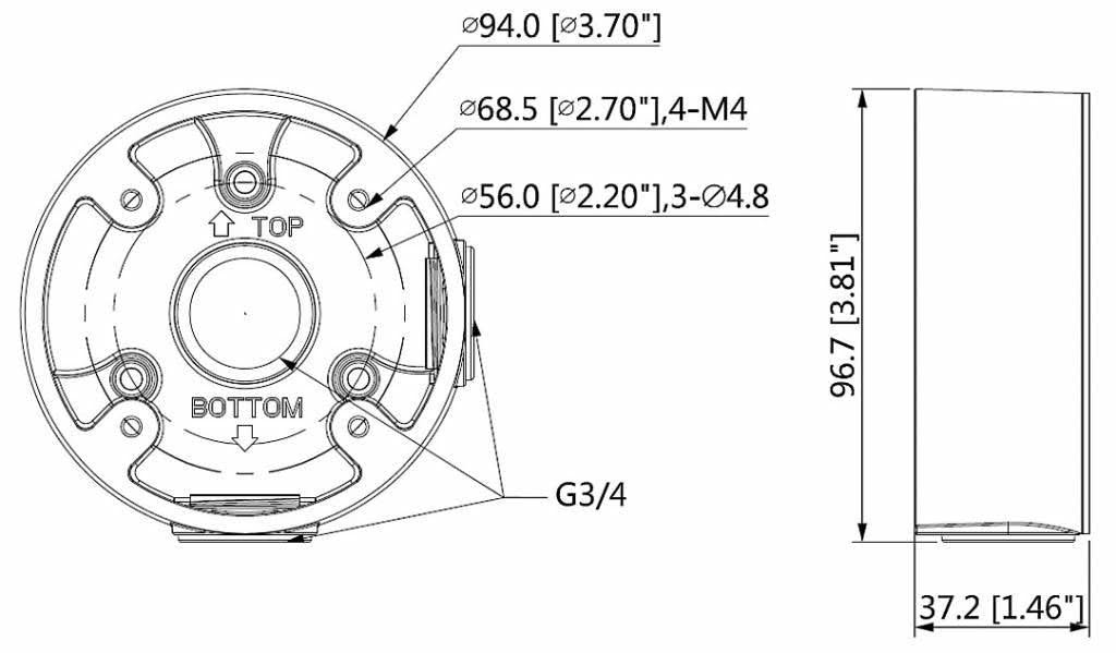 Dahua Dahua PFA13A Montagebox für den Außeneinsatz