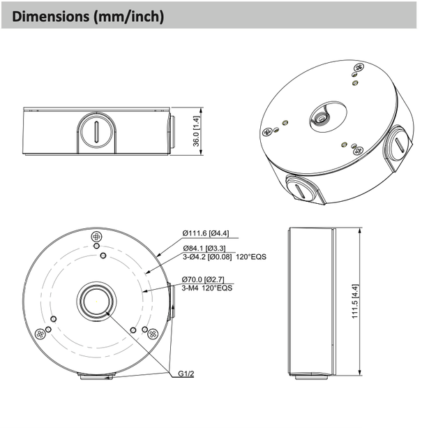 Dahua Dahua PFA13G mounting box
