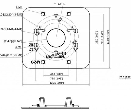 Dahua Dahua PFA152-E pole mounting bracket