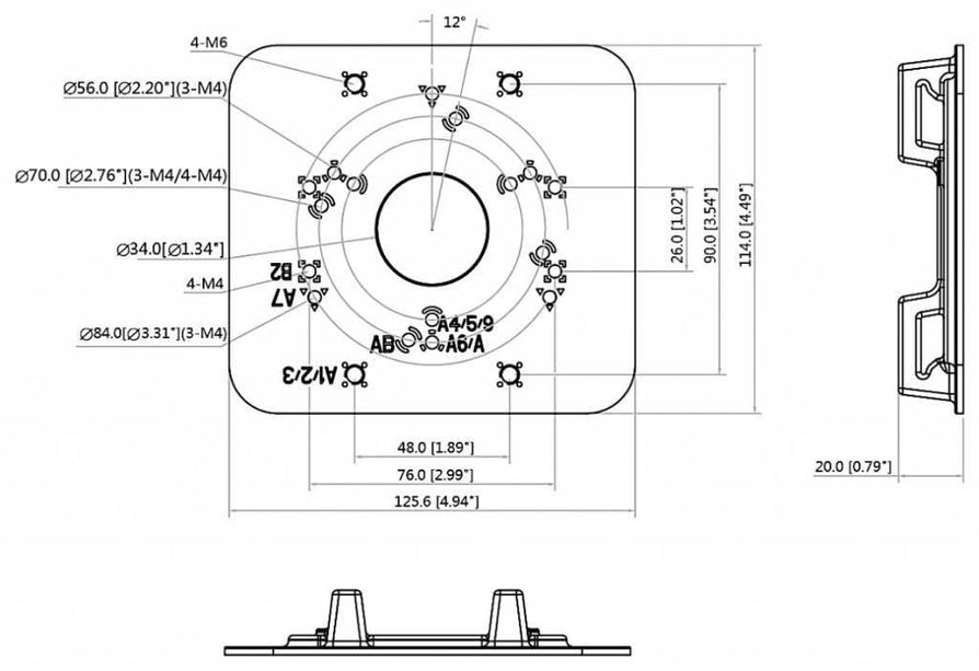 Dahua Dahua PFA152-E pole mounting bracket