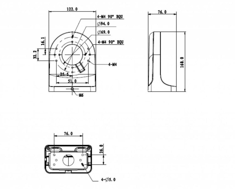 Dahua Dahua PFB204W Wall Bracket