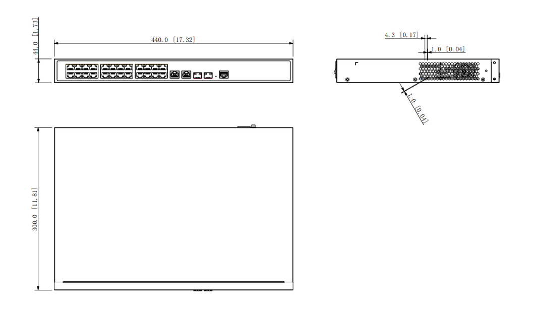 Dahua Dahua PFS4226-24ET-360, 24-port 100 Mbps + 2-port Gigabit PoE Switch, OFFER