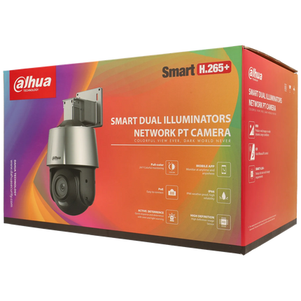 Dahua Dahua SD3A400-GN-A-PV, 4MP PT Sicherheitskamera mit intelligenter Beleuchtung und Sirene