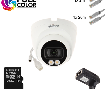 Dahua Dahua Stand Alone Camera Set  Full-Color met alle benodigdheden