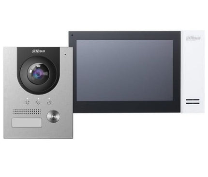 Dahua Dahua Video-Sprechanlage KTP01L inkl. PoE-Switch, VTO2201F-P und VTH2421FW-P Innenstation
