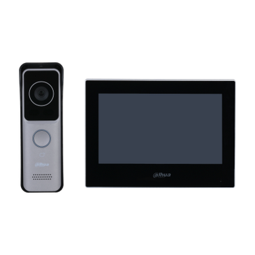 Dahua Kit d'interphone vidéo KTW02 avec VTO2311R-WP et VTH2621G-WP, PoE/WiFi