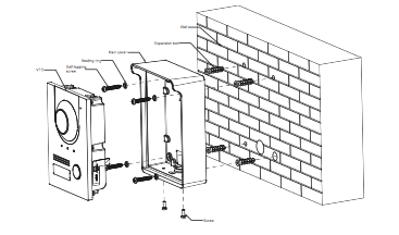 Dahua Dahua VTM05R Zwart Regenkap Opbouw t.b.v. VTO2202/2201
