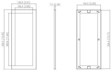 Dahua Dahua VTM24P3 Front for 3 modules Black